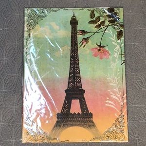 Beautiful Eiffel Tower in Spring poster board